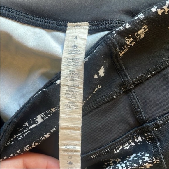 Lululemon Inspire Tight II Graf Black White / Black - Picture 8 of 8